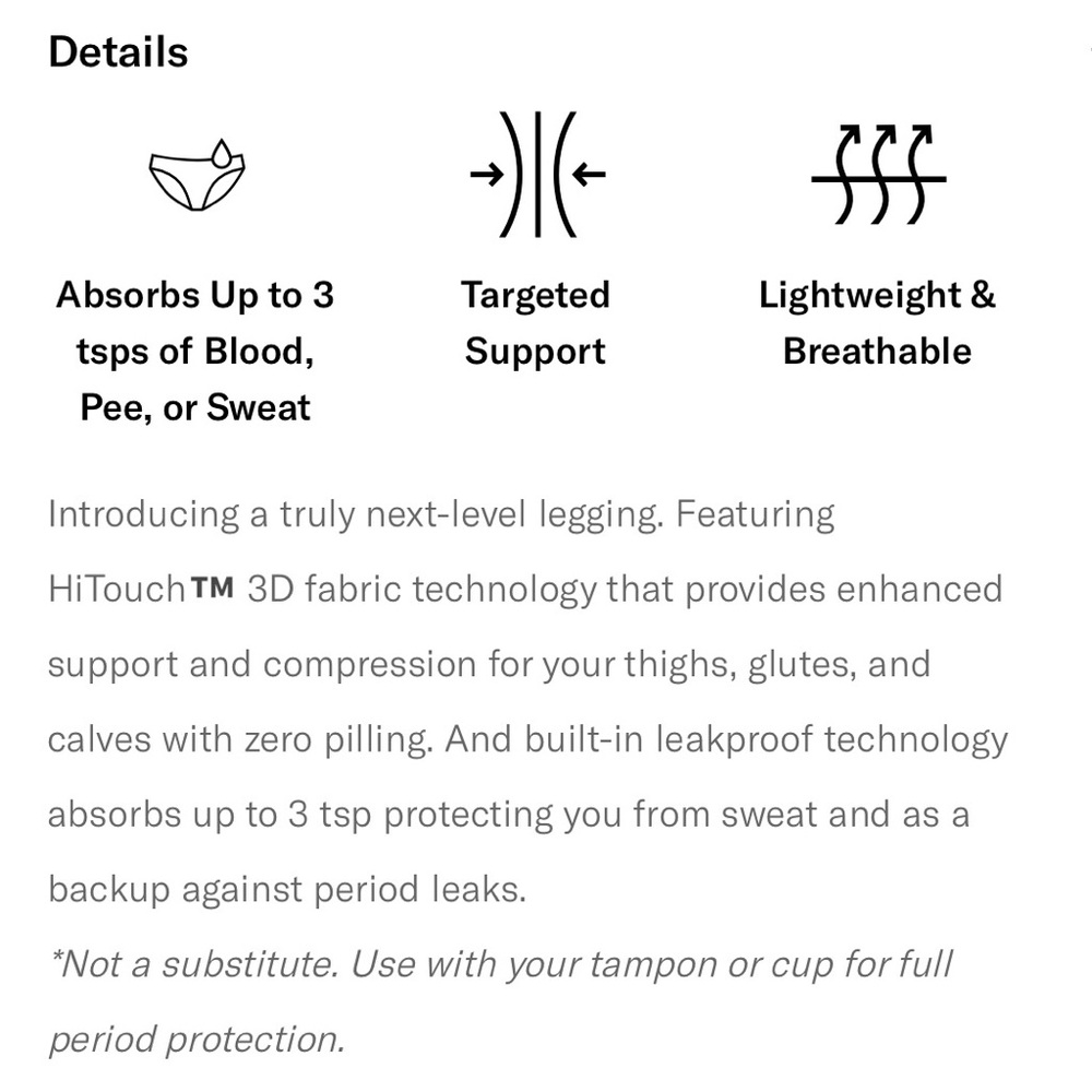 Knix Leakproof Legging - Picture 5 of 9